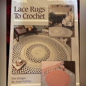 Leisure Arts Crochet Pattern Leaflet - Cream and Pink Designs